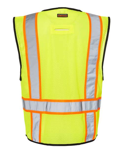 Unisex 6 Pocket Contrast Class 2 Vest