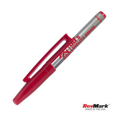 RevMark® Silver Barrel Industrial Permanent Marker w/Clip