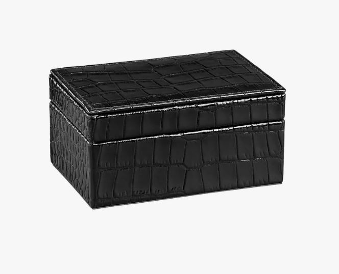 Small Box - Embossed Croc Leather