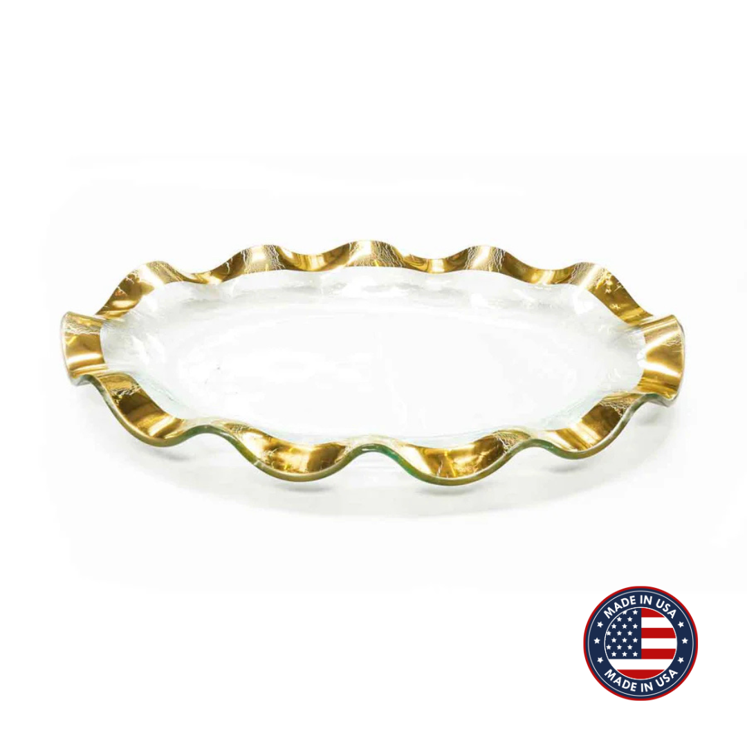 Ruffle Oval Platter