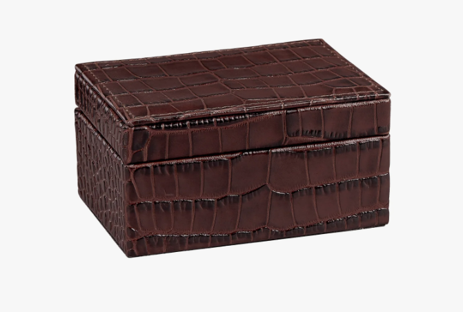 Small Box - Embossed Croc Leather